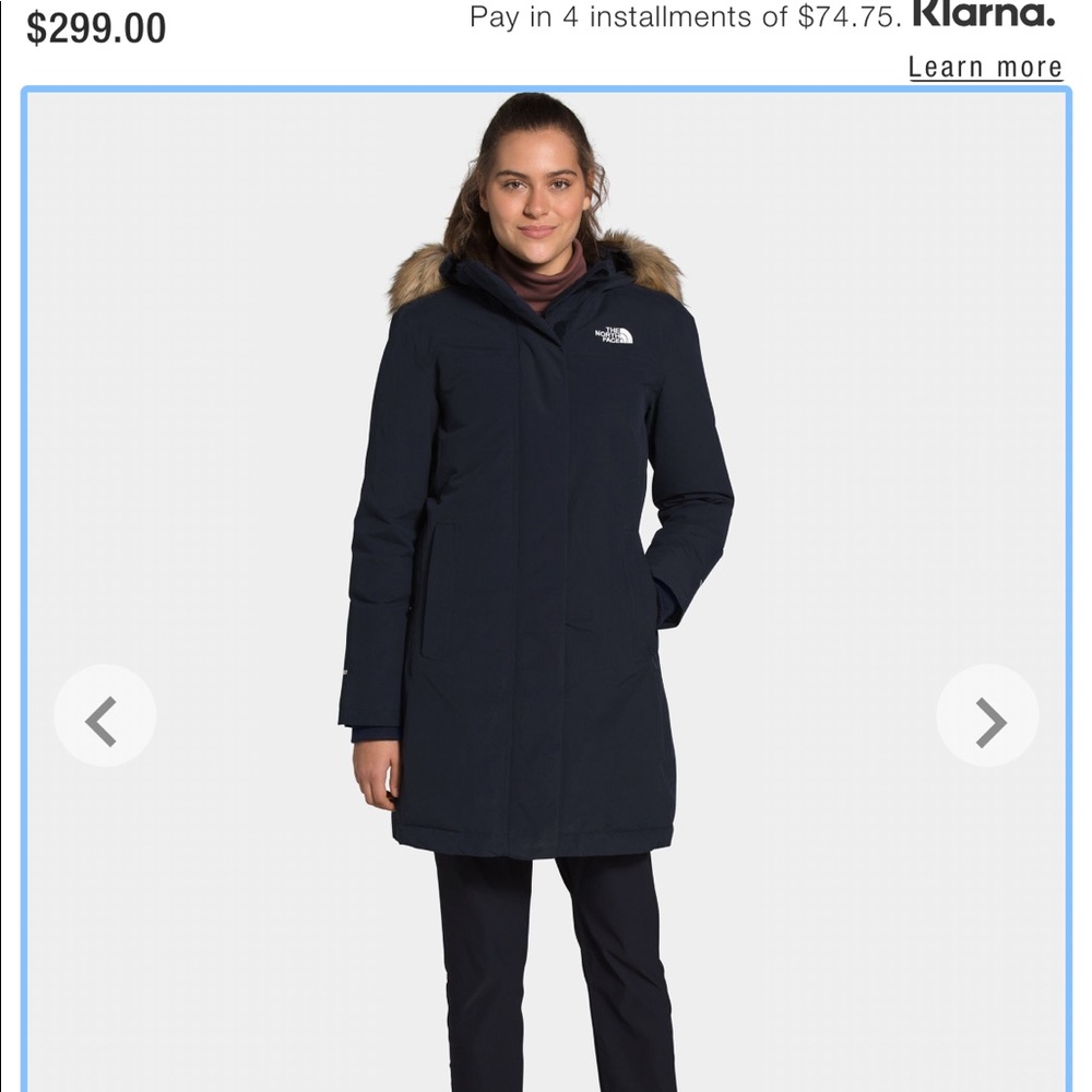 Women’s the north face parka size small